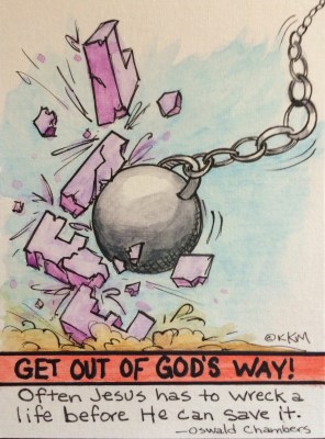 Take your rescuing hard hat off.  Let God do His job.