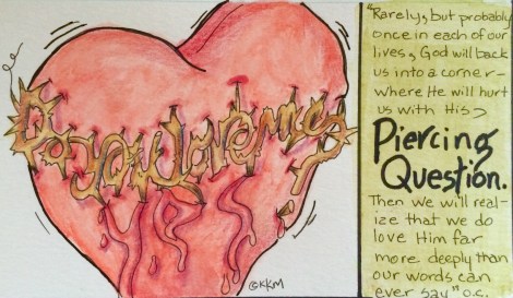 Sometimes God's pokes--piercing--is just to reassure us.