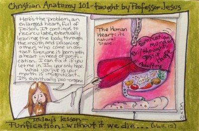 What is recirculating in you? Love, joy, peace . . . or hatred, unhappiness, fighting . . .?