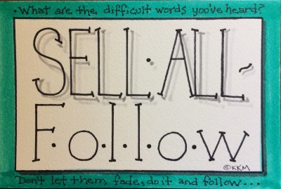 Christ gave His all so we could have the chance for intimacy with Him . . . that's worth "selling all."