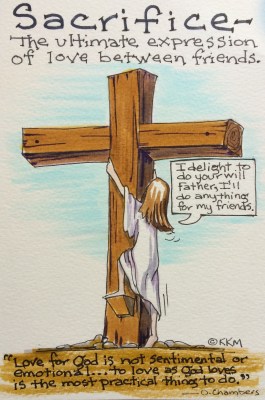 There's no delight or sacrifice when it's forced on us.  With Christ in us as our motivator 